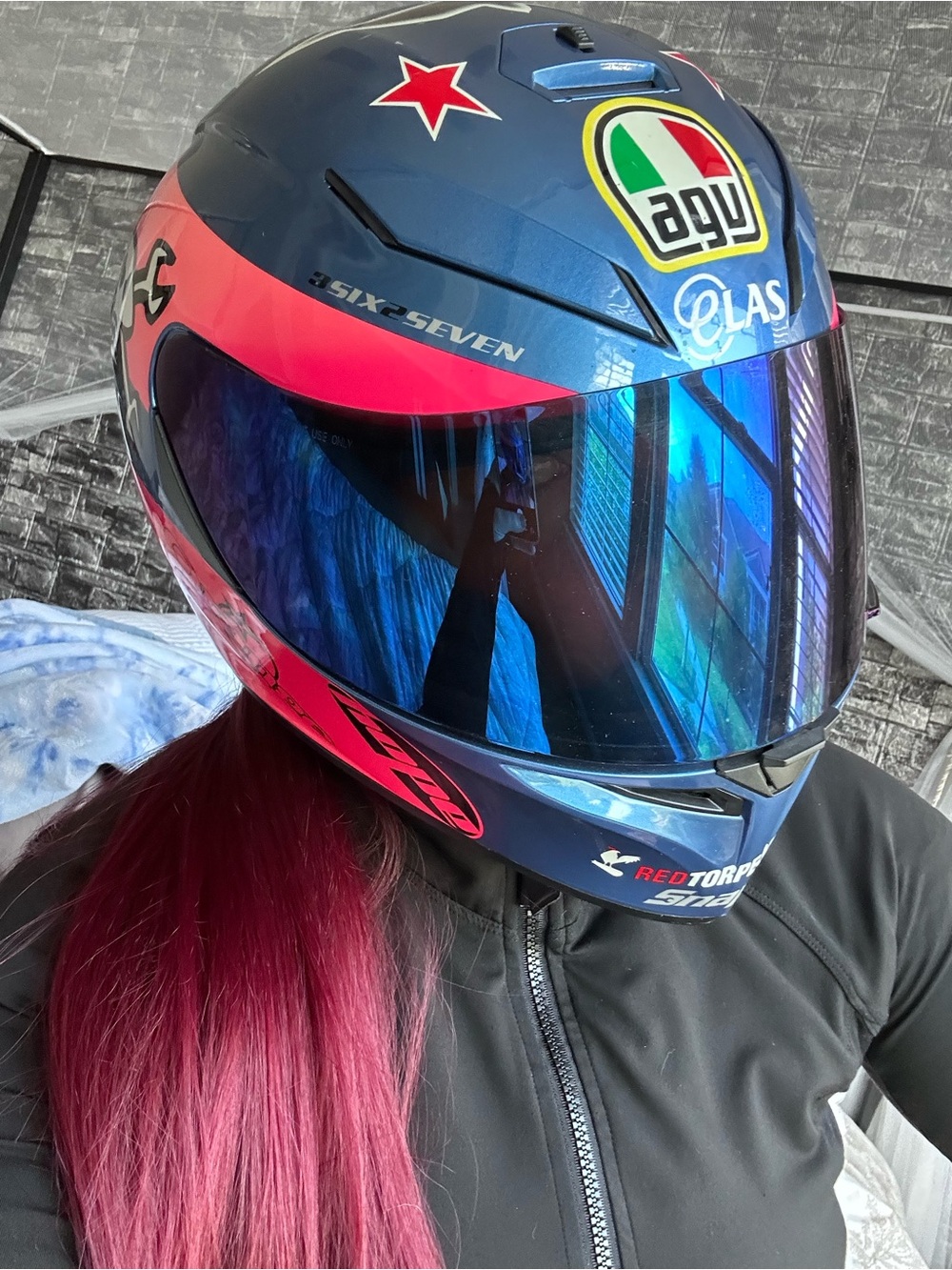 AGV Helmet Autographed by Guy Martin Britten